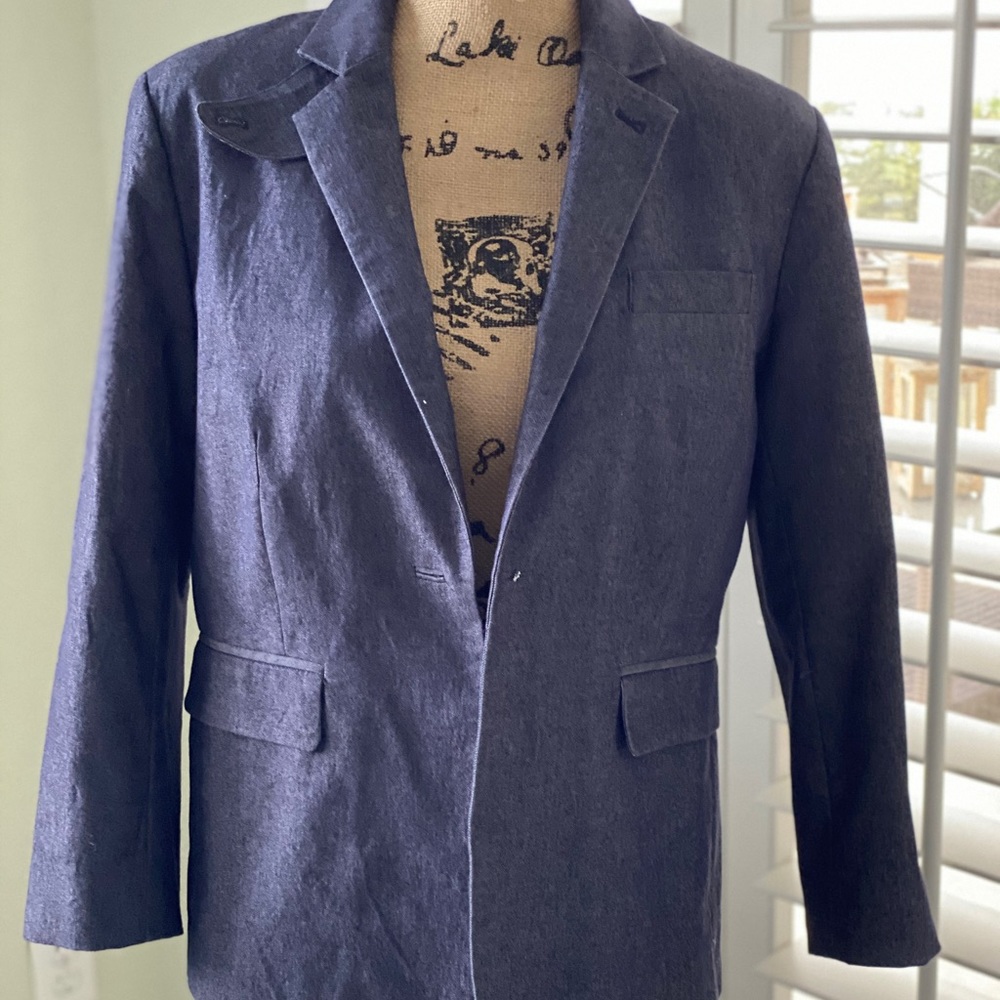 Liz Claiborne Denim Blazer Jacket 🧥 Size 12